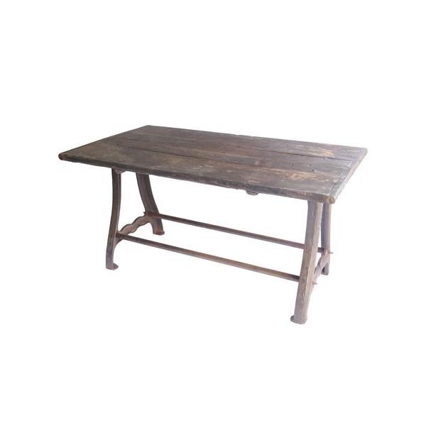 ガーデン テーブル 長方形 ガーデンテーブル 内祝い 屋外 アンティーク 古木 カフェ 木製テーブル レトロ ガーデンファニチャー おしゃれ アイアン 天然木