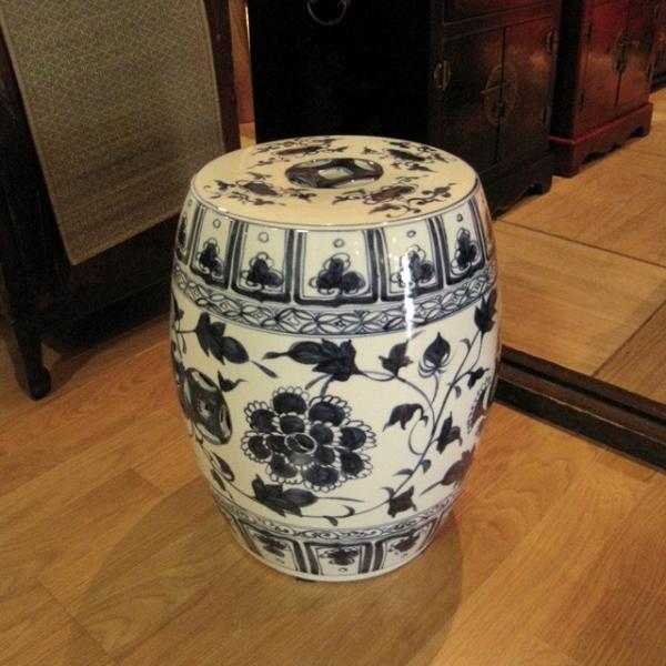 スツール 陶器 イス アジアン シノワズリ オリエンタル 景徳鎮