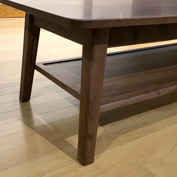 センターテーブル おしゃれ 北欧 ウォールナット 木製 引き出し