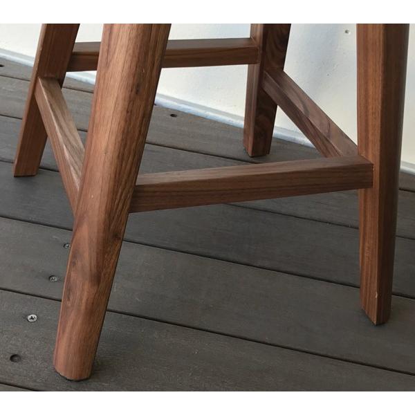 スツール おしゃれ 木製 椅子 北欧 玄関スツール ウォールナット