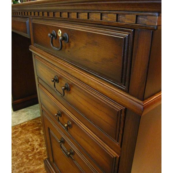 デスク 高級デスク 重厚 両袖デスク 書斎 オフィス 応接室 150幅