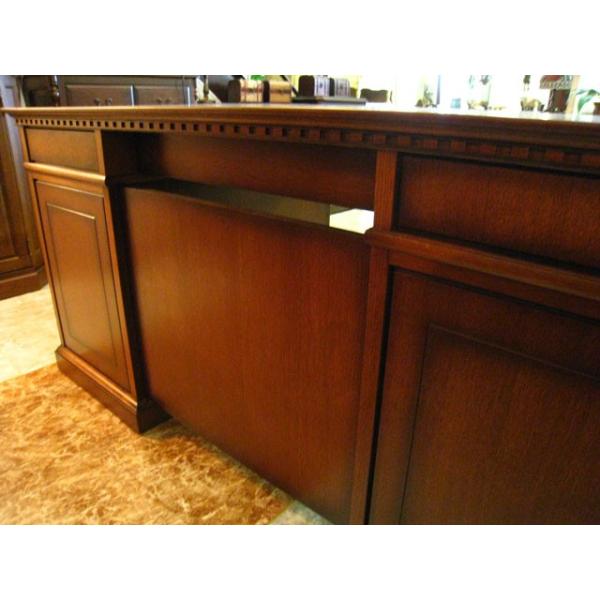 デスク 高級デスク 重厚 両袖デスク 書斎 オフィス 応接室 150幅