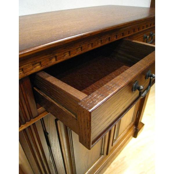 クラシック木製キャビネット 引き出し付き キャビネット 木製 クラッシック 引き出し おしゃれ 日本製 : 手づくり