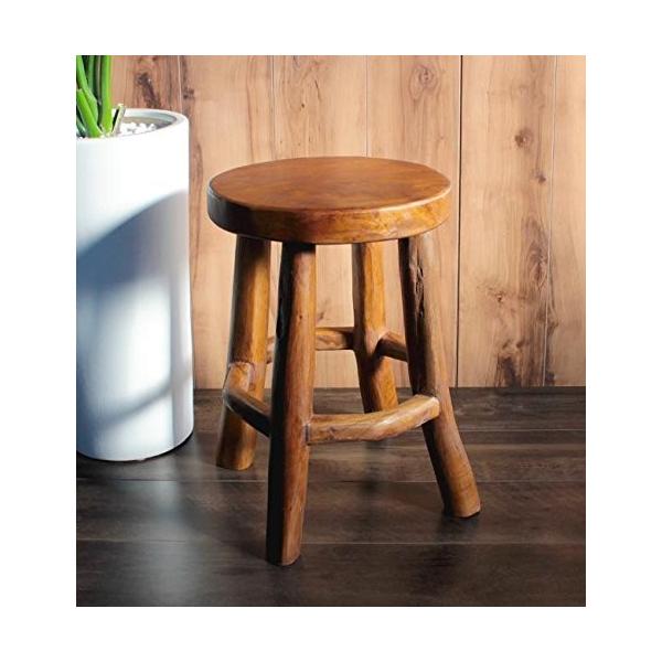 スツール 丸型 チーク 西海岸 アジアン ヴィンテージ 家具 インテリア