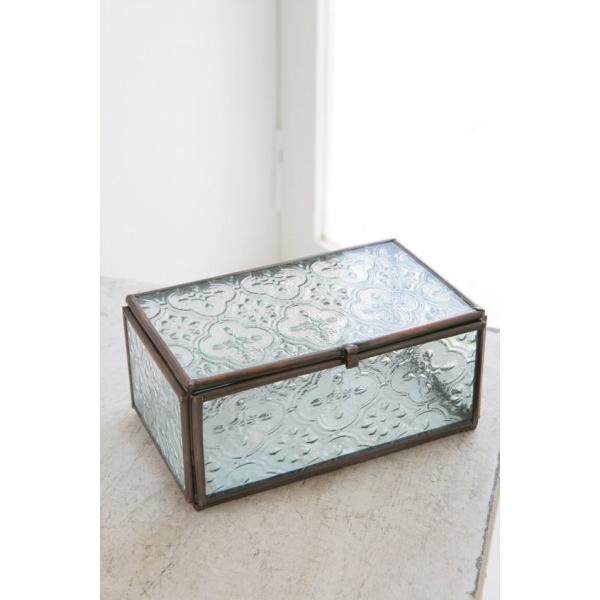 小物入れ ジュエリーボックス アンティーク風 ガラスボックス 収納