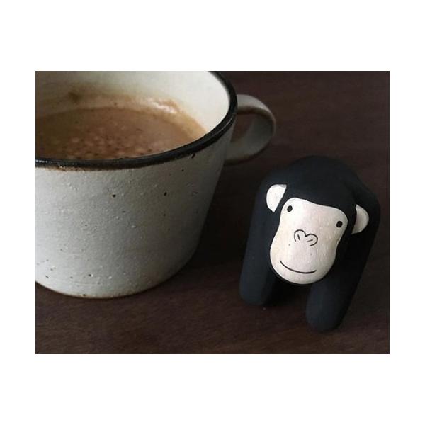 ゴリラ ごりら gorilla インテリア 置物 木彫り 木製 動物雑貨