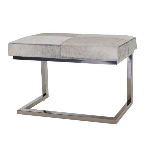 スツール リアルファー ブラウン モダン 毛皮 スチール AS-8010-A スツール リアルファー ブラウン モダン 毛皮 スチール AS-8010