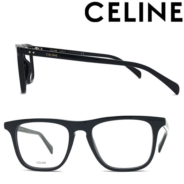 CELINE PARIS ブラックフレーム メガネ CELINE（セリーヌ） メガネフレーム ブランド ブラック 眼鏡 CL-50099I