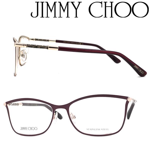 JIMMY CHOO（ジミーチュウ） メガネフレーム ブランド マットワイン
