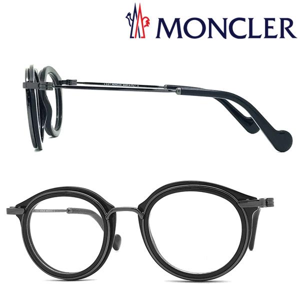 MONCLER（モンクレール） メガネフレーム ブランド ブラック 眼鏡 00ML