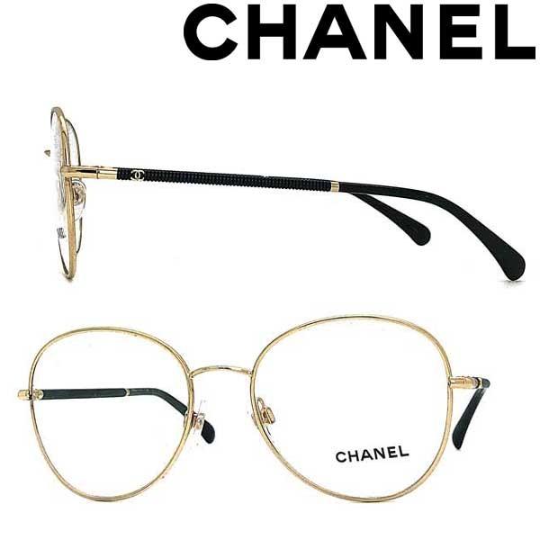 CHANEL メガネフレーム ブランド シャネル レディース ゴールド