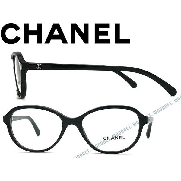 CHANEL シャネル メガネフレーム ブランド ブラック×ブラック CHANEL シャネル メガネフレーム ブランド ブラック×ブラック