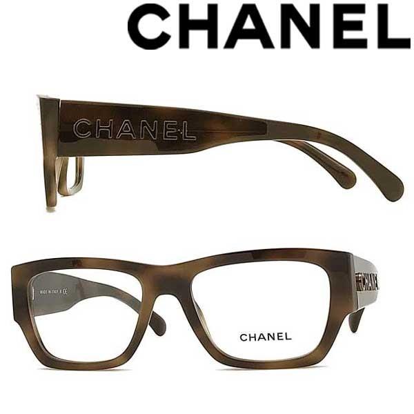 CHANEL メガネ 度あり ブラウン系 CHANEL（シャネル） ダークマーブルブラウンメガネフレーム ブランド