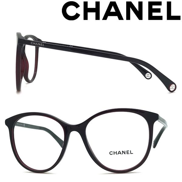 CHANEL シャネル メガネフレーム 3146-N c.1068 ボルドー シャネル CHANEL メガネ 眼鏡 アイウェア レディース メンズ （マット