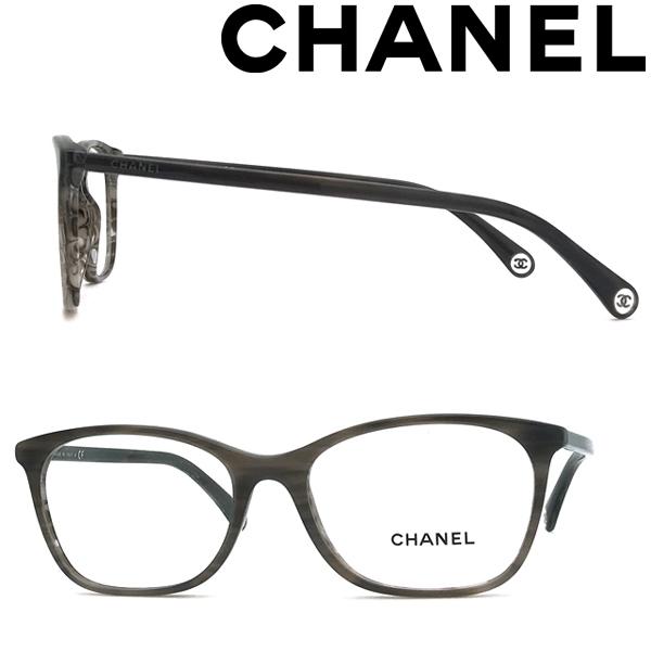CHANEL シャネル メガネフレーム ブランド マーブルグレー 眼鏡 0CH