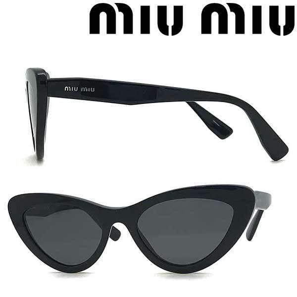新品未使用 miumiuミュウミュウ サングラス BLACK×WHITE DOT miu miu（ミュウミュウ） サングラス 「miumiu/ミュウミュウ」オーバル