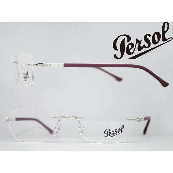 Persol ペルソール メガネフレーム ブランド 縁無し フチなし 0PO-2417