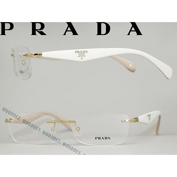 PRADA プラダ メガネフレーム ブランド 縁無し フチなし 0PR