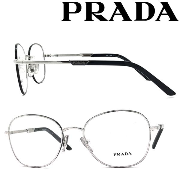 PRADA メガネフレーム プラダ ブランド シルバー 眼鏡 0PR-64YV PRADA メガネフレーム プラダ ブランド シルバー 眼鏡 0PR-64YV