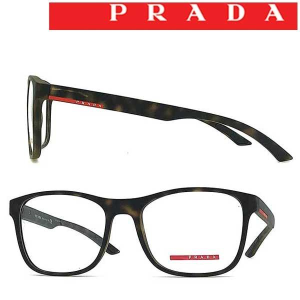 PRADA LINEA ROSSA プラダリネアロッサ マットマーブルブラウンメガネ  