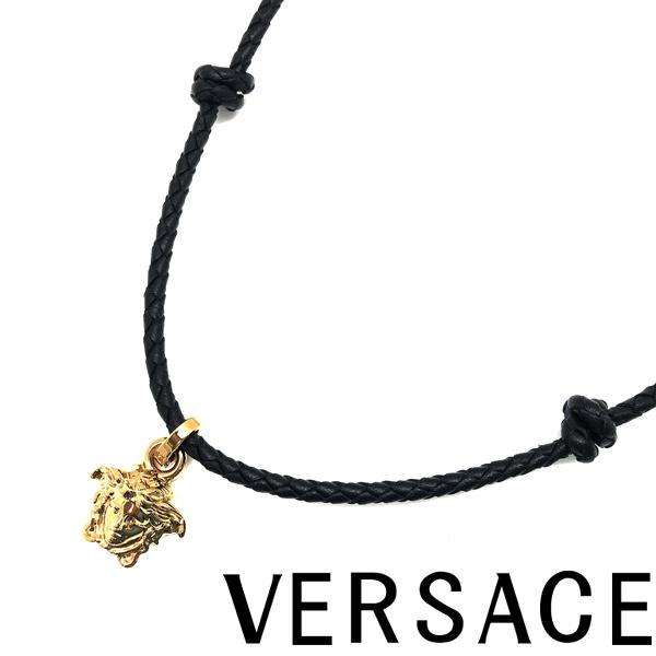 VERSACE ネックレス ベルサーチ ヴェルサーチェ ブランド メドゥーサ ロゴ ブラック×ゴールド 1001484-1A00637-1B00V