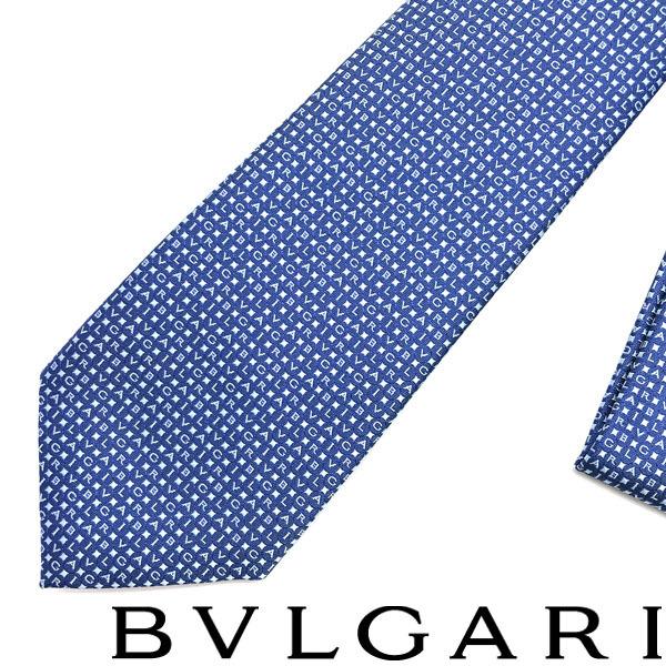 ●ブルガリ ( BVLGARI ) ネクタイ　のみ BVLGARI(ブルガリ) / ネクタイ/シルク/BLU/総柄/メンズ | 中古品の販売