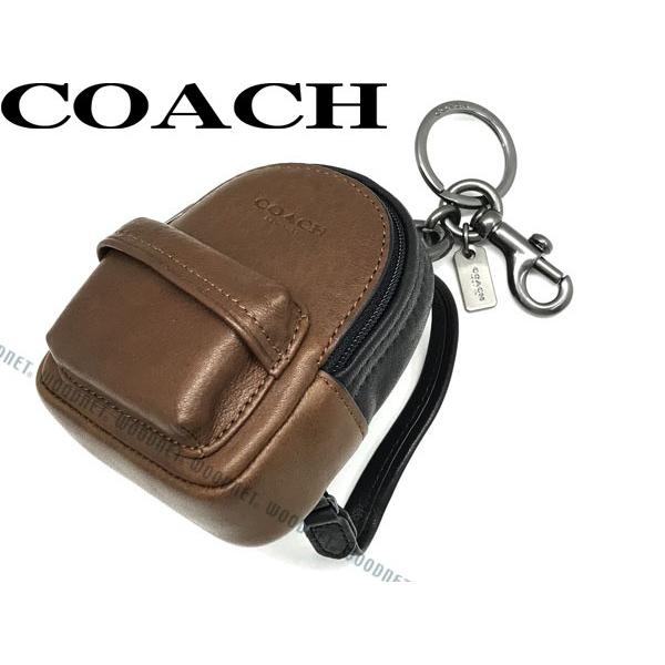 店舗や値段 【良品】COACH コーチ キーホルダー チャーム バックパック バッグ型 黒 キーホルダー