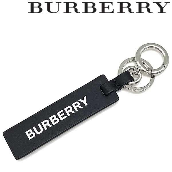 BURBERRY（バーバリー） タグチャーム レザー キーホルダー ブラック