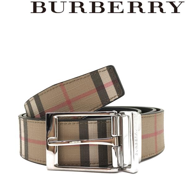 BURBERRY（バーバリー） ベルト ベージュチェック柄×ブラック 8053317