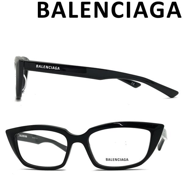 BALENCIAGA バレンシアガ メガネフレーム ブランド ブラック 眼鏡 BAL-0063O-001 :BAL-0063O-001:WOODNET  通販 