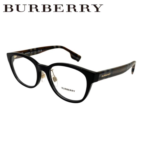 BURBERRY チタンフレーム メガネ BURBERRY（バーバリー） メガネフレーム ブラック×ブラウン 眼鏡