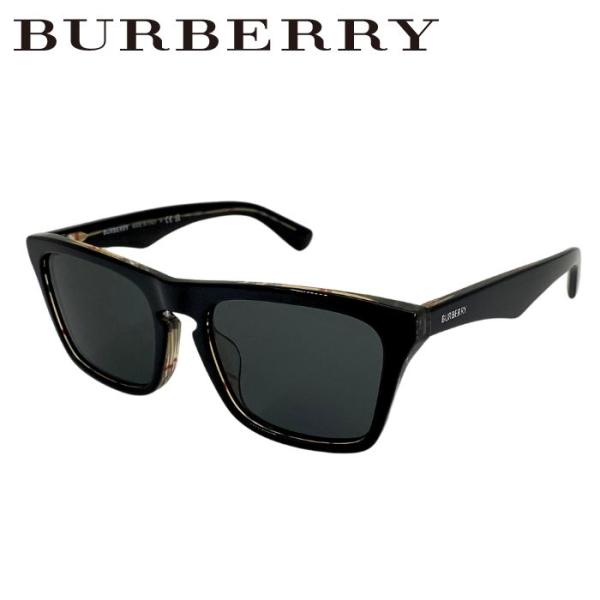 希少✨BURBERRY バーバリー サングラス ハーフリム ブラック メンズ woodnet_bu4434f-4121-87