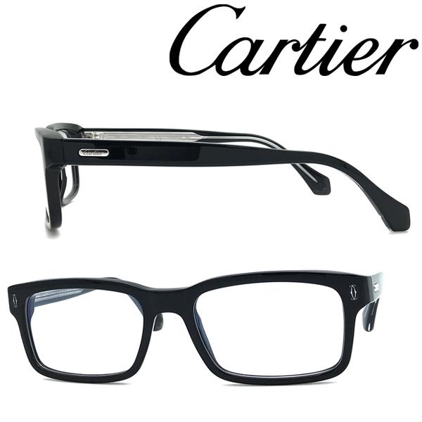 Cartier　カルティエ メガネフレーム ブランド ブラック 眼鏡 CT-0291O-001