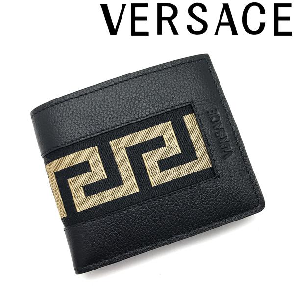 VERSACE（ヴェルサーチェ） 財布 ベルサーチ グレカ 二つ折り レザー