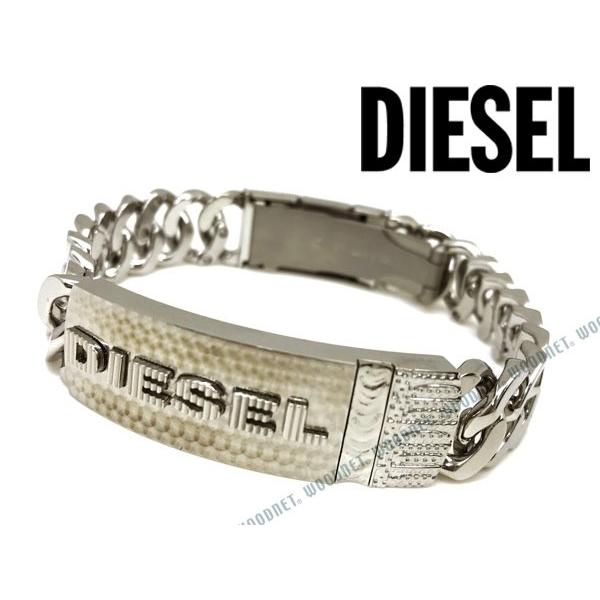 DIESEL ディーゼル シルバー ブレスレット DX0326040 : WOODNET DIESEL ディーゼル シルバー ブレスレット DX0326040 : WOODNET