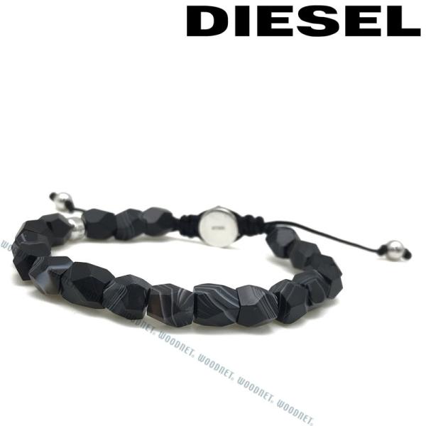 DIESEL（ディーゼル） ブラック ブレスレット DX1134040 : WOODNET