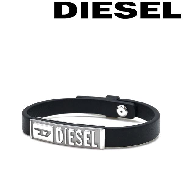DIESEL ディーゼル ブレスレット ブランド ブラック×シルバー