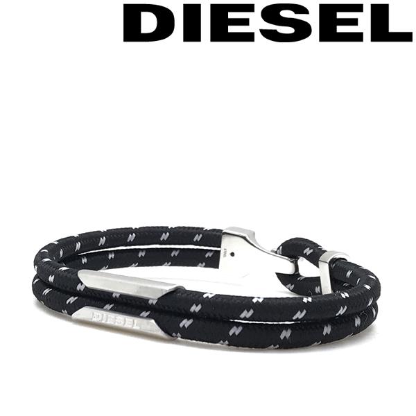 DIESEL（ディーゼル） ブレスレット ブランド ブラック×ホワイト