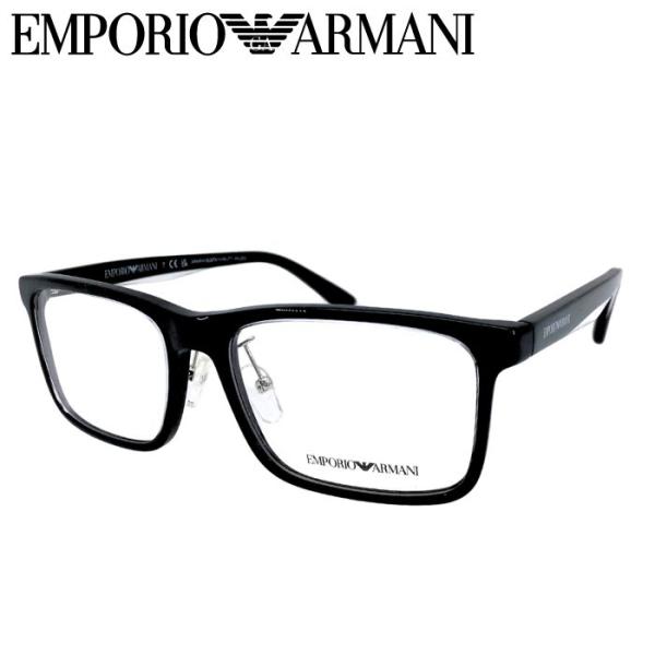 最終お値下げ❗️Emporio Armani ブラックフレーム メガネ(度あり) EMPORIO ARMANI メガネフレーム エンポリオアルマーニ 眼鏡 めがね