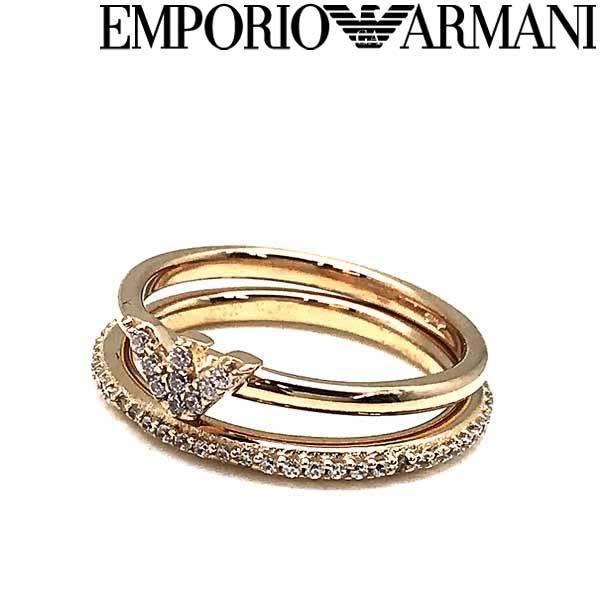 Emporio Armani エンポリオアルマーニ イーグルロゴ ゴールド 2連リング 指輪 Eg Eg Woodnet 通販 Yahoo ショッピング