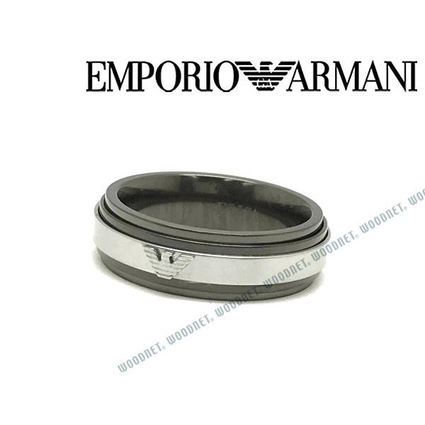 EMPORIO ARMANI エンポリオアルマーニ リング・指輪 ガンメタル