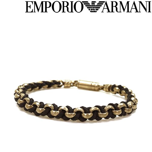 EMPORIO ARMANI エンポリオアルマーニ ブレスレット ブランド ブラック×マットゴールド EGS2762251