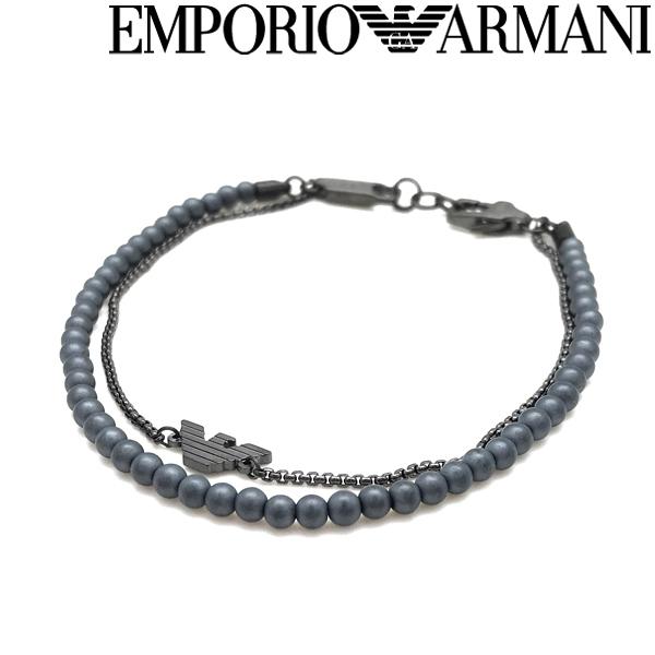 EMPORIO ARMANI ブラックブレスレット EMPORIO ARMANI 【在庫処分特価】EMPORIO エンポリオアルマーニ