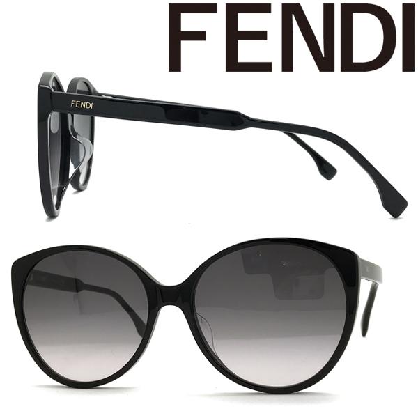 K09 FENDI フェンディ サイドロゴ メタルフレーム サングラス ブラック SL7211 FENDI - K09 FENDI フェンディ サイドロゴ メタルフレーム サングラス