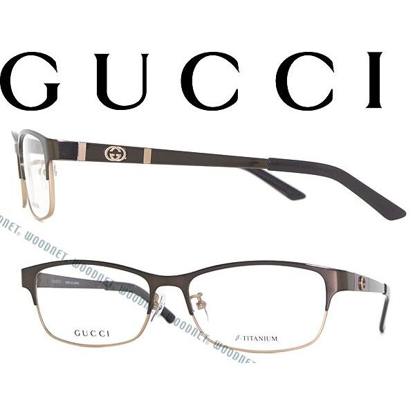 GUCCI グッチ 眼鏡 メガネ フレーム ブラウン ケース付き 中古・古着通販】GUCCI (グッチ) 眼鏡フレーム ブラウン サイズ:51□14