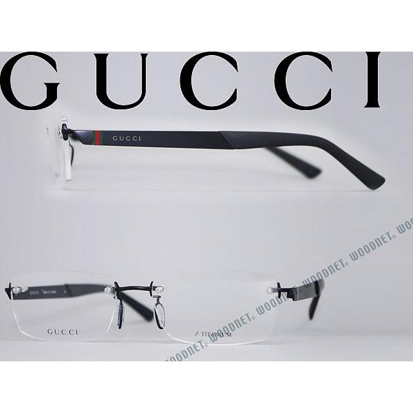 GUCCI グッチ メガネフレーム ブランド 縁無し フチなし 9696J-PDE