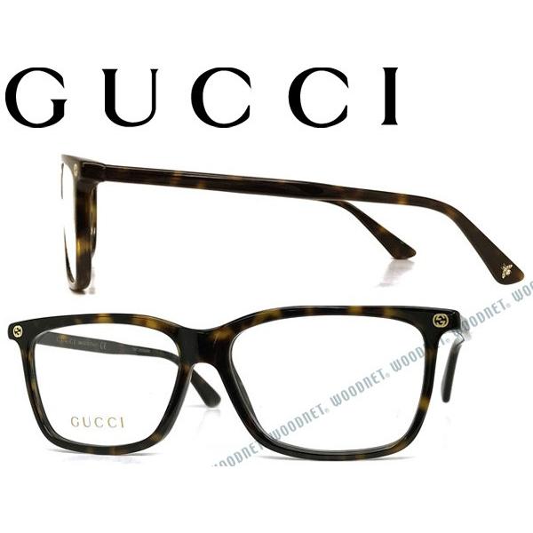 【GUCCI】グッチ ハバナ 伊達メガネ アジアンフィット プラスチック ダークブラウン×マーブル 56□15-145 GG11590A/md16451ar GUCCI - 【GUCCI】グッチ ハバナ 伊達メガネ アジアンフィット