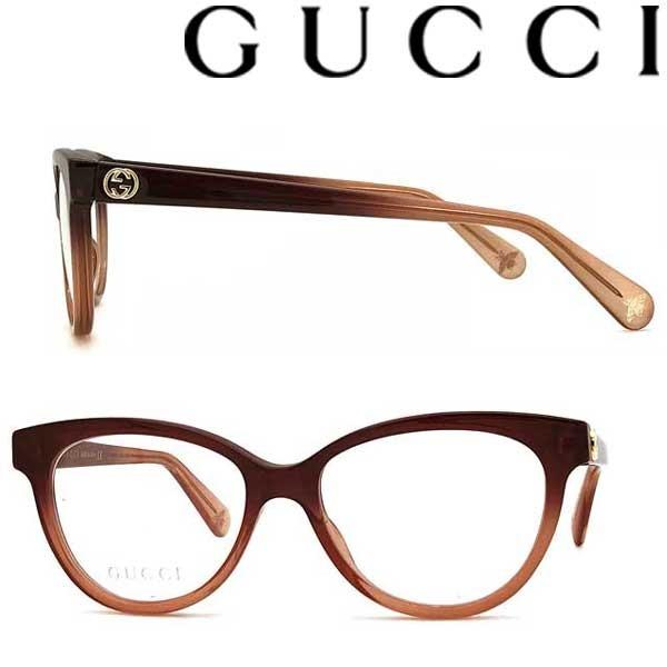 GUCCI（グッチ） クリアグラデーションブラウン メガネフレーム