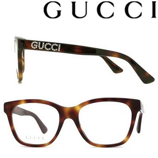 GUCCI（グッチ） ダークマーブルブラウン メガネフレーム ブランド