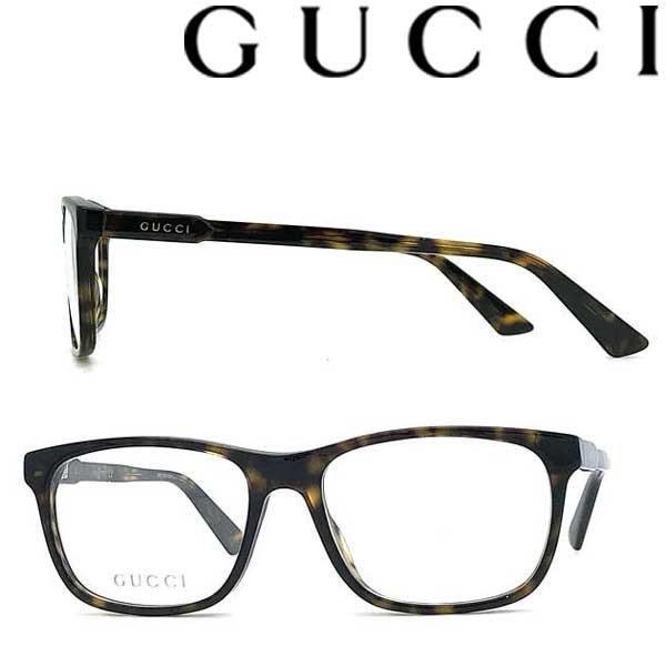 GUCCI グッチ メガネフレーム ブランド マーブルブラウンGUC-GG-0490O  